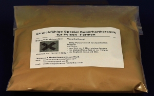 streichfähige Keramikgießmasse für Felsen- Formen, 1 Kg erdbraun