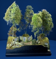 Diorama Grundplatte 49/2 Panzerstellung , 30 x 25 cm, 1:35