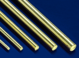 1 Messing Rundstab gerade, Ø 2,5 mm, 1.000 mm lang