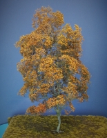 Diorama Zubehör Modell Bäume, 1 Buche mit Herbstlaub, ca. 45 cm,