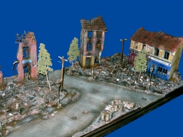 Diorama, Straßenkreuzung Normandie 1944, 1:35