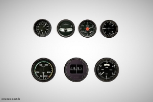 Cockpit Instrumente modern, für Flugzeugmodelle 1:6