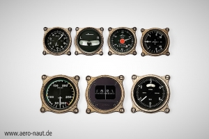 Cockpit Instrumente klassische Form, für Flugmodelle 1:6