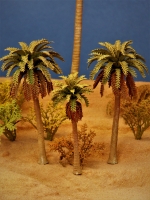 Diorama Zubehör, Palmen Set, 3 Palmen, ca. 8 / 8 / 7 cm