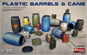 Plastic Barrels & Cans in 1:35