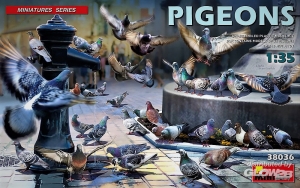 Pigeons, Tauben in 1:35