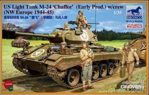 US Light Tank M-24 Chaffee (WWII Prod.), mit Besatzung in 1:35