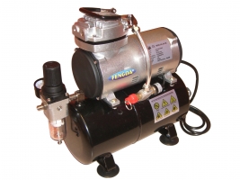 Airbrush Hobby Kompressor, AS-186 mit 3,0 L Druckbehälter