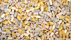 12.000 Keramik Ziegelsteine gelbmix 1:87 von Juweela