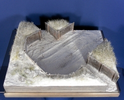 Diorama Grundplatte 49/5 Panzerstellung, 30 x 25 cm, 1:35