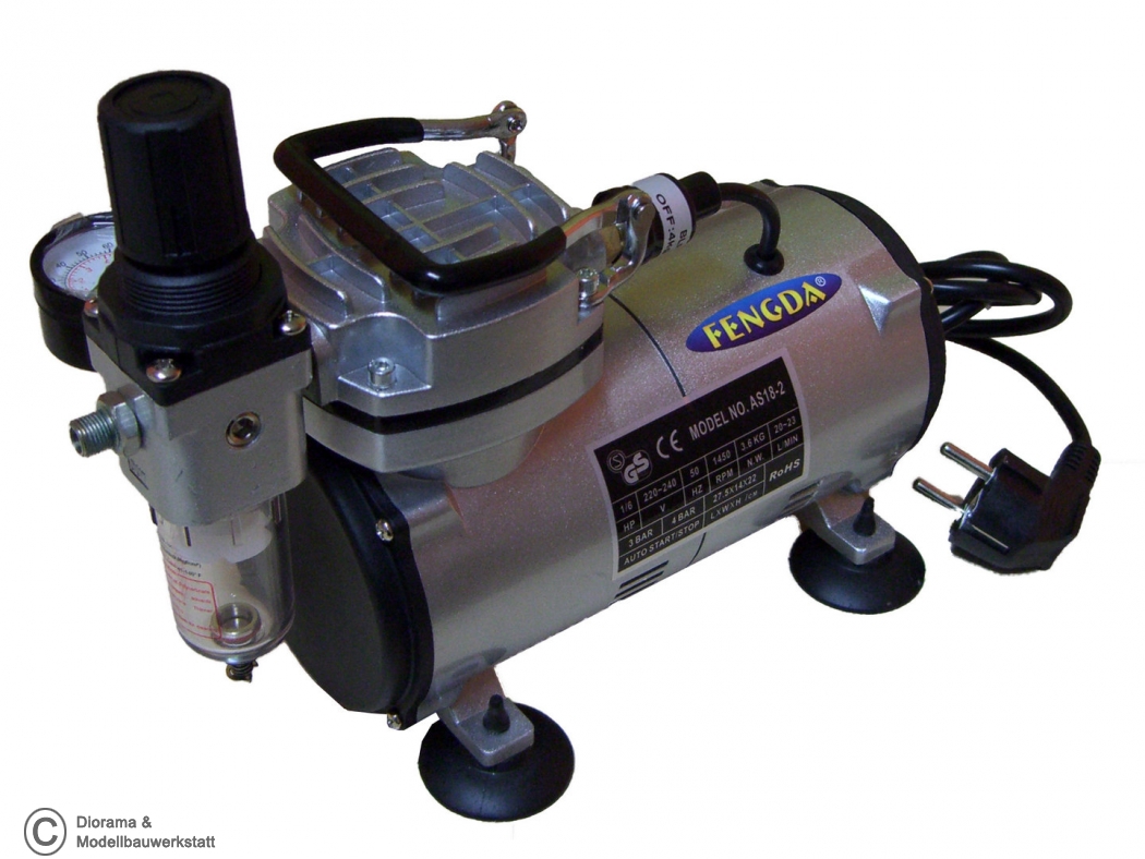 Airbrush hobby compressor Fengda as-18-2