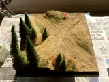 Diorama Grundplatte 33 sandiges Gelände, 30 x 25 cm, 1:87