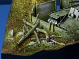 Diorama Grundplatte 49/2 Panzerstellung , 30 x 25 cm, 1:35