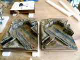 Diorama Grundplatte 49/2 Panzerstellung , 30 x 25 cm, 1:35