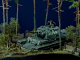 Diorama Grundplatte 49/3 Panzerstellung , 30 x 25 cm, 1:35