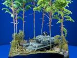 Diorama Grundplatte 49/3 Panzerstellung , 30 x 25 cm, 1:35