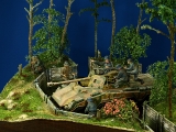 Diorama Grundplatte 49/4 Panzerstellung , 30 x 25 cm, 1:35