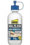 UHU Holzleim, wasserfest D3, höchste Bindefestigkeit, 75 g