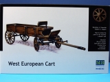 West European Cart, Holz Pferdewagen, in 1:35