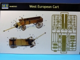West European Cart, Holz Pferdewagen, in 1:35