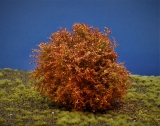 Diorama Zubehör, 1 Modellbaum- Busch mit roten Herbstlaub, 15 - 16 cm hoch
