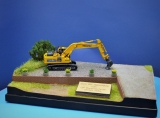 Diorama, Baumaschinen Verleih, 40 x 26 cm, 1:48