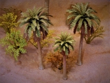 Diorama Zubehör, Palmen Set, 3 Palmen, ca. 8 / 8 / 7 cm