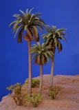 Diorama Zubehör, Palmen Set 1, 3 Palmen, ca. 16 / 13 / 11 cm