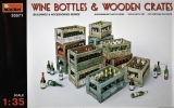 Wine Bottles & Wooden Crates in 1:35