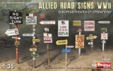 Allied Road Signs WWII. European Theatre of Operations in 1:35