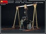 German Tankmen with Gantry Crane & Maybach HL 120 Engine in 1:35