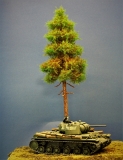 Diorama Modell Nadelbäume, 1 Hochstamm Fichte, ca. 40 cm