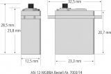 AN-12-MGBBA Servo, 12 mm dick