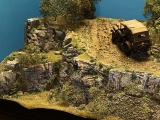 Diorama Grundplatte 99, große Bergstraße 90 x 40 cm, 1:35