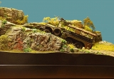 Diorama Grundplatte 99, große Bergstraße 90 x 40 cm, 1:35