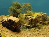 Diorama Grundplatte 99, große Bergstraße 90 x 40 cm, 1:35