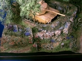 Diorama, Panzerstellung am Dorfrand, 1:35