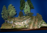 Diorama, Panzerstellung am Dorfrand, 1:35
