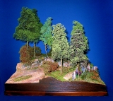 Diorama, Panzerstellung am Dorfrand, 1:35