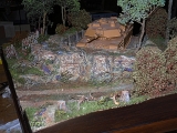 Diorama, Panzerstellung am Dorfrand, 1:35