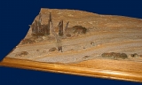 Diorama Grundplatte, Sandweg am Wüstenrand, 49x30cm, 1:35