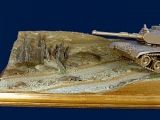 Diorama Grundplatte, Sandweg am Wüstenrand, 49x30cm, 1:35