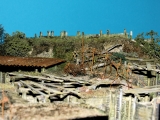 Diorama Grundplatte, Grabenstellung mit Unterstand, 90x40cm, 1:35