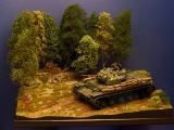 Diorama Grundplatte 66/2, Wiese am Waldrand, 42x30 cm, 1:35