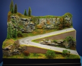 Diorama Grundplatte 35, Passstraße, 42 x 32 cm, 1:87