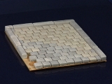 600 Keramik Pflastersteine Granit quadratisch 1:35