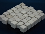 150 Keramik Pflastersteine granit 12 mm quadratisch, 1:9