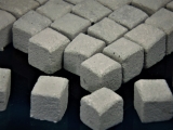 300 Keramik Pflastersteine granit 12 mm quadratisch, 1:9