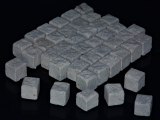300 Keramik Pflastersteine granit 12 mm quadratisch, 1:16/18