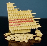 2.000 Keramik Biberschwanz Dachziegel, ziegelrot 1:35/32